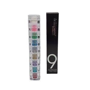 Bellapierre GLAMOUR Natural Mineral Makeup 9 Color Eyeshadow Glitter Stack